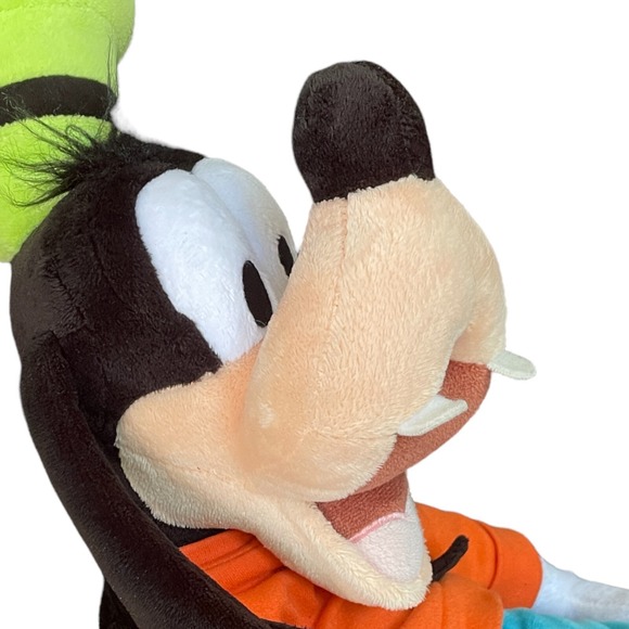Disney Store GOOFY 18 Inch Plush Genuine Original Authentic Orange Blue Green - Picture 7 of 11